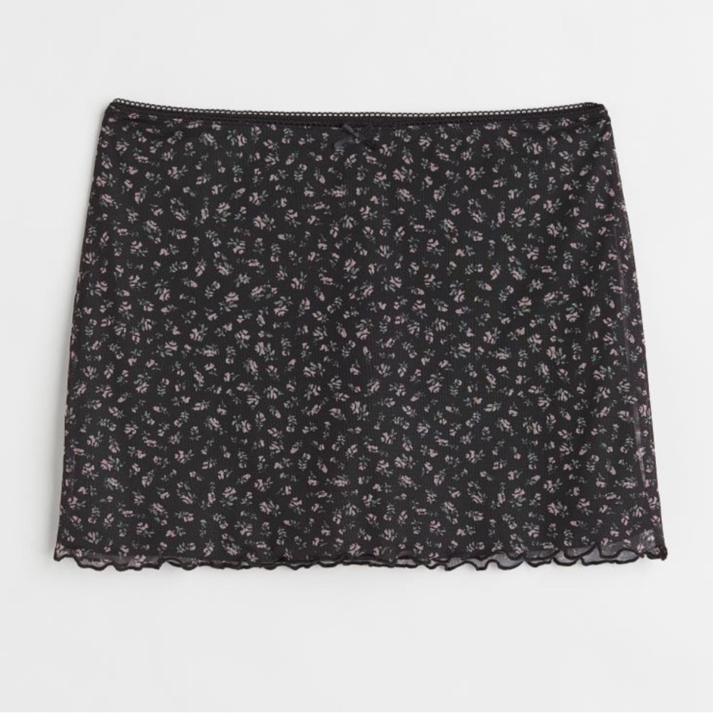 FLORAL MINISKIRT